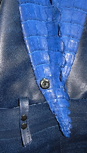 blue crocodile cowhide boxer bag
