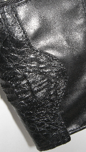 black crocodile cowhide clutch bag