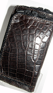 brown crocodile wallet