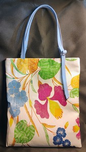 japanese floral print lamb skin